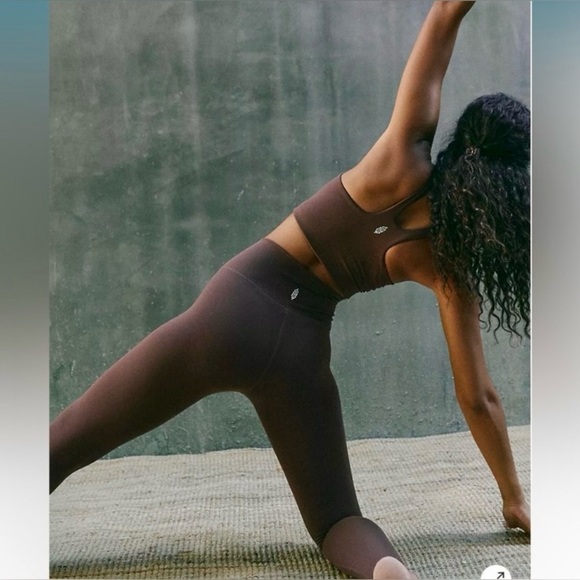 FP Movement  Free People Never Better 7/8 Leggings Cocoa Brown Sz L NWT 81587180 - Picture 3 of 10